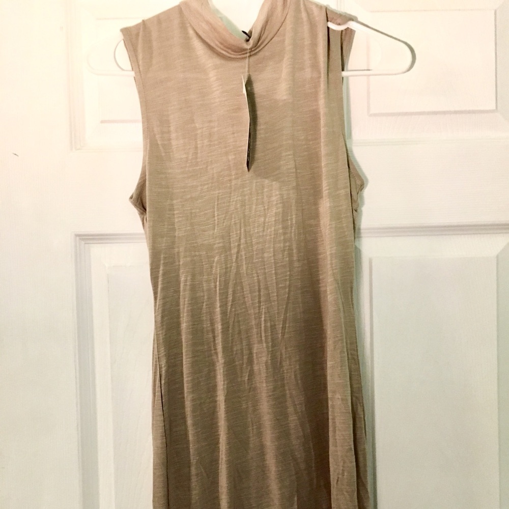 Cream bodycon dress